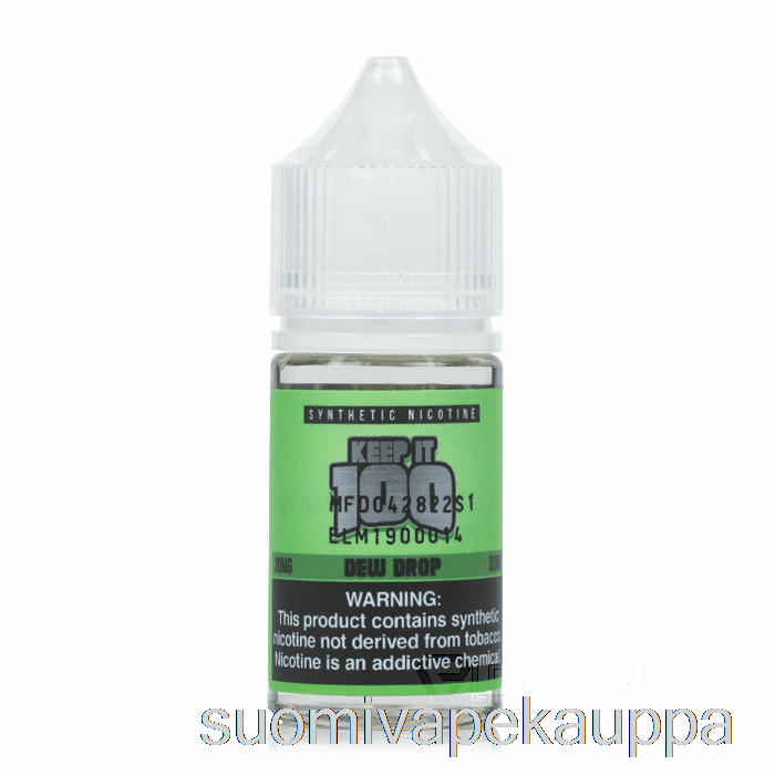 Vape Suomi Kastepisara - Säilytä 100 Suolaa - 30ml 50mg